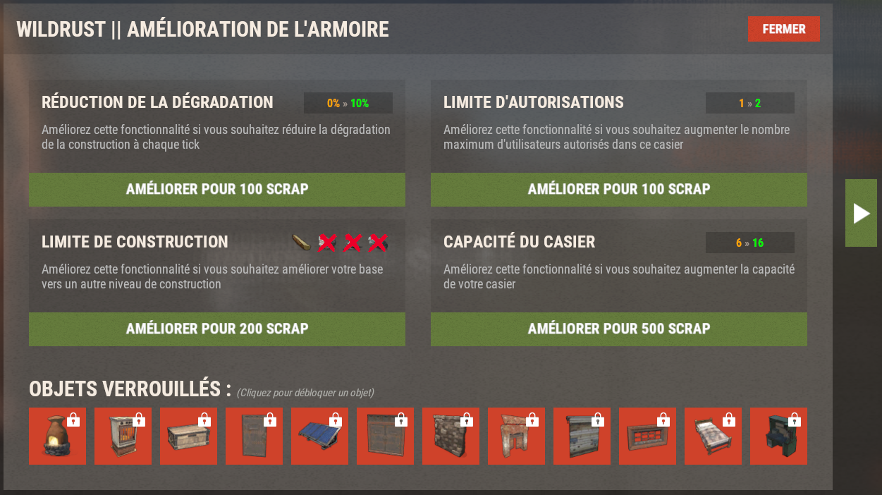 TC Levels UI